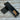 Knife with wooden handle in black box on wooden surface