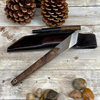 Kiridashi Wood Carving Knife 1/8 inch N690 Steel Blade with Leather Sheath
