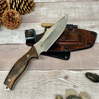 Hunting Knife | Handmade Knife | Damascus Knife | Camping Knife | Woodcraft Knife | Bushcraft knife | Tactical knife | N690 Steel Knife