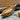 Handcrafted Böhler N690 camping knife with olive wood handle, leather sheath, and full back