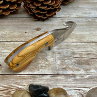 
              Skinning Knife, Skinner Knife, Skinner, Deer Skinner Knife, Cute Knife, Small Knife, Olive Handle, Gut Hook Knife, Camping Knife
            